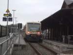 PRESS 650 032-4 mti ziel Lauterbach Mole im Bahnhof Putbsu am 20.1.14