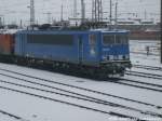 PRESS 155 045-9 (155 238-9) abgestellt in Halle (Saale) am 30.12.14