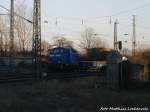 PRESS 346 001 im Gleisbaudienst ttig in Halle (Saale) am 13.1.15