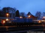 346 001 der PRESS abgestellt im Putbusser Bahnhof am 22.12.15