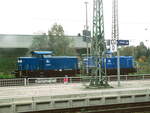 PRESS 346 025-8 (346 091-3) und 363 006-6 abgestellt in Coswig am 7.10.17