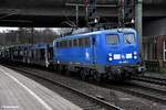 140 008-4 fuhr mit einen leeren autozug durch hh-harburg,13.02.19