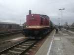 112 565 mit dem Sonderzug im Bahnhof Baalberge am 3.3.19