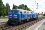 PRESS 218 448-9 und 218 458-8 fuhren lz zur abstelle von itzehoe,27.06.20