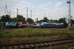 145 023 und 145 030 abgestellt im Bahnhof Stendal Hbf am 25.7.21