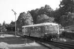 772 140 und 772 141 verlassen Putbus in Richtung Bergen auf Rgen am 30.7.21