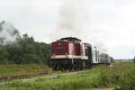 86 1744 und 114 703 (203 230) mit Ziel Lauterbach Mole kurz hinter Bergen auf Rgen am 31.7.21