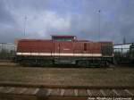 203 843-8 (203 145-8) der Eisenbahn Logistik Leipzig abgestellt am Saalehafen in Halle (Saale) am 4.1.15