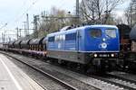 EGP 151 085-8 zog einen leeren containerzug durch hh-harburg,15.04.21