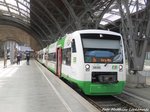 VT 309 mit ziel Gera im Bahnhof Leipzig Hbf am 25.4.16