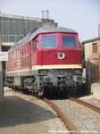 132 334 der EBS vor der LEG Werkstatt in Delitzsch am 12.4.16