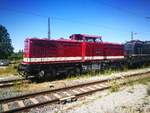 110 001 (204 900) der EBS im Bahnhof Naumburg (Saale) Hbf am 2.7.18