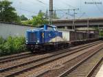 41051 der EVB ist am 25.06.13 mit einen leeren autozug durch harburg gefahren