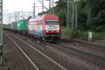 42011 der EVB ist mit einen intermodal am 26.09.13 durch hh-harburg gefahren