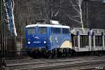 140 759-2 zog einen leeren BLG-autozug durch hh-harburg,29.01.16