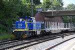 EVB 275 104 fuhr mit einen ganzzug durch hh-harburg,02.06.22