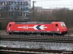 185 584-0 der HGK war abgestellt am 23.01.14 beim bhf wolhelmsburg