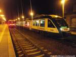 HEX VT 876 mit ziel Halle (Saale) Hbf und HEX VT 8XX mit ziel Halberstadt im Bahnhof Knnern am 21.12.14