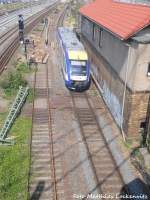 HEX Triebwagen unterwegs nach Halle (Saale) Hbf am 4.7.15