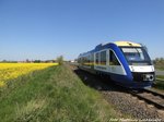 HEX Triebwagen unterwegs nach Halle (Saale) Hbf am 5.5.16