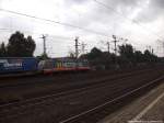 Eine Hectorrail E-Lok (Nummer nicht erkennbar) bei der Durchfahrt in Hamburg Harburg am 31.8.13