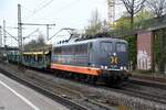 162.008 fuhr mit einen leeren autozug durch hh-harburg,21.04.22 