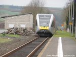 HLB 509 109 bei der Einfahrt in Ranstadt am 31.3.16