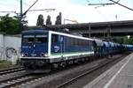 155 045-9 fuhr mit einen tanker durch hh-harburg,17.07.20