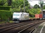 185 548-5 der ITL fuhr am 31.07.13 mit einen intermodal durch hh-harburg 