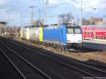 Abgestelle BR 185er im Bahnhof Angermnde am 16.2.14