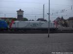 185 649-1 der ITL abgestellt im Bahnhof Angermnde am 1.9.14