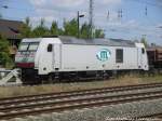 285 109 der ITL abgestellt am Bahnhof Teutschenthal am 4.6.15