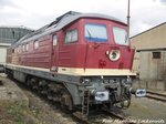 132 004 der LEG abgestellt in Delitzsch am 6.4.16