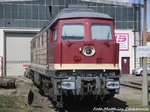 132 004 der LEG abgestellt in Delitzsch am 8.4.16