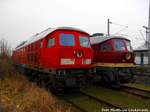 232 229 und 132 109 der LEG abgestellt in Delitzch am 3.2.17