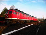 232 238 und 232 673 der LEG stand als Ausstellungsstück auf dem Museumsgelände des Eisenbahnmuseum Leipzig-Plagwitz am 24.3.18