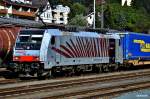 186 284 stand mit einen klv beim bf kufsten und wartete auf einer vorspannlok,am 16.09.15