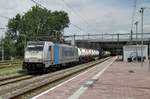 Am 9 Juli 2016 durchfahrt Metrans 186 289 Rotterdam Centraal.