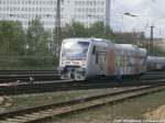 MRB VT 020 mit ziel Eilenburg beim verlassen des Hallenser Hbf am 26.4.15