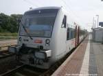 MRB VT 019 mit ziel Eilenburg im Bahnhof Delitzsch ob Bf am 16.5.15