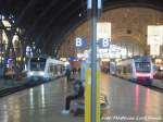 MRB VT 703 (ex OLA VT 703) und MRB VT 704 (ex OLA VT 704) im Leipziger Hbf am 13.12.15