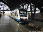 MRB VT 703 (ex OLA VT 703) verlsst den Leipziger Hbf in Richtung Geithain am 20.5.16