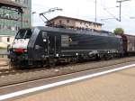 189 938 durchfhrt den Bahnhof Nordhausen 01.09.2013