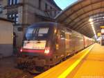 MRCE ES 64 U2 - 013 im Bahnhof Halle (Saale) Hbf am 23.11.14