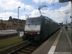 MRCE ES 64 F4 - 840 (189 840) mit dem Sonderzug im Bahnhof Halle (Saale) Hbf am 14.5.15