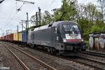 ES 64 u2-035 zog einen schachtelzug durch hh-harburg,06.05.17