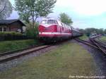 Nun wird MTEG 118 770-7 aufs Abstellgleis rangiert im bahnhof Putbus am 10.5.13