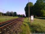 Das Letzte Foto von der MTEG 118 770-7 als Schlusslicht bei der berfhrung von Putbus nach Bergen auf Rgen am 13.5.13