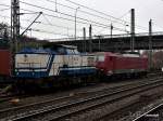 D&D 1401/203 206-0 und 189 800-6 waren abgestellt beim bf hh-harburg,04.12.14