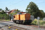 293 023 der MTEG/PRESS bei der durchfahrt in Niemberg am 30.7.20